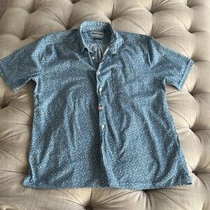 Barbour Light Blue Patterned Casual Shirt